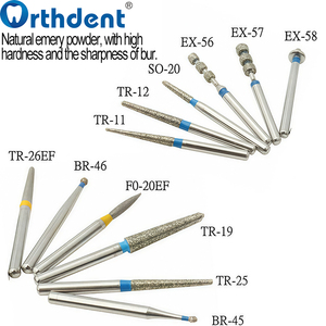 Juego de fresas dentales de diamante FG de 6/8/12 piezas, brocas de <span class=keywords><strong>esmeril</strong></span> de alta velocidad para renovación dental, instrumento para dentista - Product Image 1