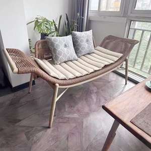 174X52CM Canapé Simple Paresseux <span class=keywords><strong>Chaise</strong></span> <span class=keywords><strong>Longue</strong></span> Simple Nordic Light <span class=keywords><strong>Design</strong></span> De Luxe Balcon Loisirs <span class=keywords><strong>Chaise</strong></span> En Rotin Minimaliste <span class=keywords><strong>Chaise</strong></span> <span class=keywords><strong>Longue</strong></span> - Product Image 4