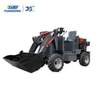 Chargeur sur pneus diesel compact YGZG, mini-chargeur de type 0,5t 1t, gain de place, pour maison, jardin, ferme