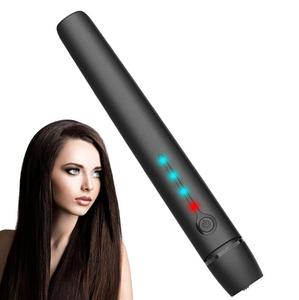 Alta calidad portátil 2 en 1 recargable USB inalámbrico Mini <span class=keywords><strong>plancha</strong></span> de pelo de hierro plano <span class=keywords><strong>mejor</strong></span> pinzas de pelo de cerámica de mano - Product Image 3