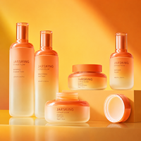 Ensemble de flacons et pots cosmétiques en verre haut de gamme 40ml 100ml 120ml, recyclables, couleur marron, flacon pompe pour lotion, sérum, crème
