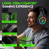JERTECH Factory G503 headphone OEM, headset Gaming berbagai model OEM nyaman RGB terbaik OEM dengan Mic