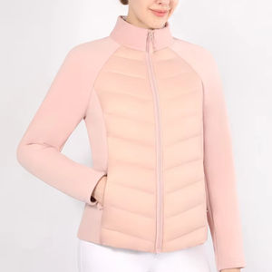 Chaqueta rosa para montar a caballo, abrigo ecuestre personalizado, chaqueta de invierno para mantener el calor para mujer - Product Image 1