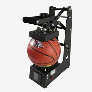 Máquina manual da imprensa do calor da bola do logotipo prior para a impressão do logotipo da bola do futebol basquete