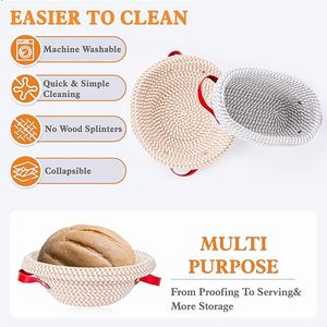 Venta al por mayor <span class=keywords><strong>Benetton</strong></span> Pan Proofing Basket Kit Best Restaurant Sourdough Starter Beeswax Bolsas de pan con espátula de silicona - Product Image 3