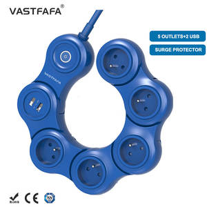 Vastfafa USB eléctrico 250V enchufe de extensión fabricante hogar 5 salidas 2 Logo electrodomésticos conveniente europeo 230V 16A <span class=keywords><strong>Sonoff</strong></span> - Product Image 1
