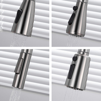 Robinet d'eau de cuisine extractible personnalisable Robinet d'évier de santé en acier inoxydable 304 Nickel brossé Mélangeurs de cuisine chauds et froids