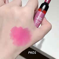 Gloss à lèvres rouge mat effet bouteille de vin, longue tenue, non-collant, à base de minéraux, 8 ml