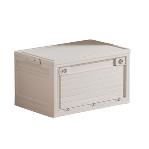 Rõ ràng Stackable PP lưu trữ thùng có nắp đậy có thể gập lại nhựa lưu trữ container đóng mở hộp lưu trữ JG3097-4 - Product Image 5