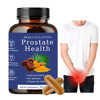 <strong>Best</strong>-<strong>selling</strong> Herbal <strong>Prostate</strong> <strong>Supplement</strong> Saw Palmetto Turmeric Extract Urinary Support Men's Health Vegan Low-Fat 90 Capsules Per