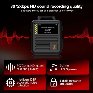 Enregistreur vocal de poche professionnel P20, réduction de bruit HD, conversion voix-texte, interprétation simultanée, réunion, entreprise - Product Image 6