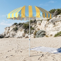 Parasols de voyage pliables personnalisés avec logo, 180 cm, imperméables, pour l'extérieur, avec mât en acier de 28/32 mm, parapluies de plage pliables, s'adaptent à une valise
