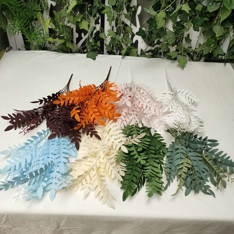 ZW220077 Green Leaves Decoration Artificial Plant Leaf For Wedding Home Decoration