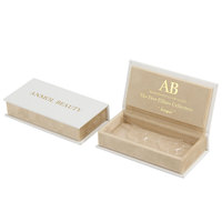 Boîte d'emballage de cils en velours personnalisée, boîte d'emballage de cils avec logo personnalisé, boîte d'emballage de cils de luxe bling