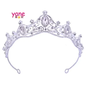 Tiaras y coronas de diamante de metal, tiara de boda, corona nupcial