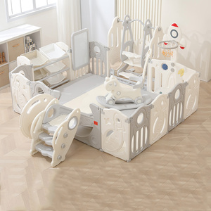 Khu vui chơi trẻ em thiết kế mới 2025, xích đu trượt, khu hoạt động trong nhà, hàng rào bảo vệ, cũi chơi cho bé - Product Image 2