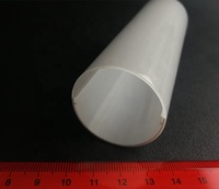 Diffuseur de lumière pour tube LED en polycarbonate, profil d'extrusion en polycarbonate pour tube T8, taille personnalisée, fabrication OEM