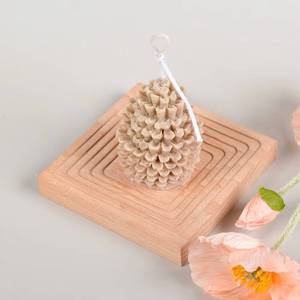 2025 New Model Simulated 3D Pinecone <b>Silicone</b> Candle Mold for Christmas - Product Image 3
