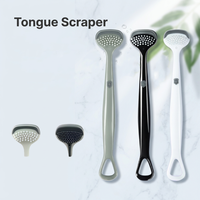 Nettoyeur de langue en silicone souple, gratte-langue portable, brosse pour l'hygiène buccale, outil pour une haleine fraîche après les repas