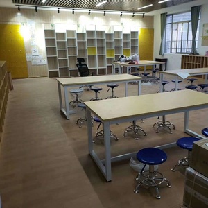 Escritorio de lectura para <span class=keywords><strong>biblioteca</strong></span>, mesas y sillas para sala de lectura, sencillas, bonitas y de buena calidad - Product Image 2