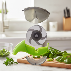 5 lame erba Chopper con la ruota eco-friendly cucina casa taglierina verdura scatola di 36 - Product Image 3
