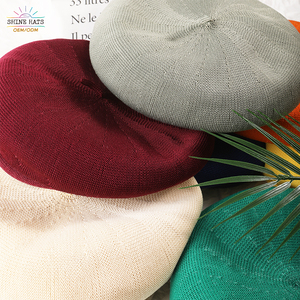 Shinehats ผ้าลินินประดับเบเร่ต์ผ้าลินินสไตล์โบอินาของผู้หญิง2024แต่งได้ผ้าเบเร่ต์ผ้าลูกไม้หรูหราออกแบบได้ - Product Image 1