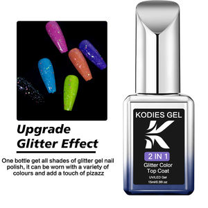 OEM Couche de finition à paillettes de couleur avec logo personnalisé <span class=keywords><strong>Vernis</strong></span> à ongles en gel <span class=keywords><strong>Semi</strong></span>-<span class=keywords><strong>Permanent</strong></span> UV Paillettes Finition en <span class=keywords><strong>poudre</strong></span> Soak-Off Soak Base Coat - Product Image 4