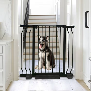 Chocchick personnalisé largeur <span class=keywords><strong>extensible</strong></span> escalier barrière métal matériel enfants Protection Portable en gros bébé barrière de sécurité avec son - Product Image 5