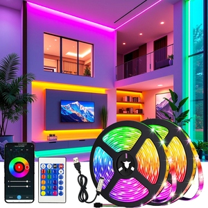 LED-Lichtstreifen 5050RGB Set 5 Meter 150 Lichter 44 Tasten Infrarot 16 Farben Sieben Farben Farbwechsel Atmosphäre - Product Image 1