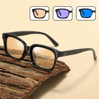 Gafas con Logotipo Personalizado, Lentes Amarillas para Juegos, Montura Óptica Retro Marrón con Diseño de Caparazón de Tortuga, Gafas con Bloqueo de Luz Azul