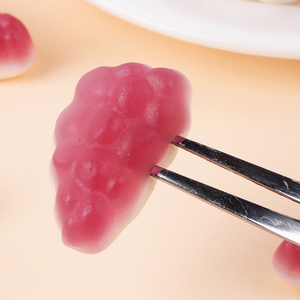 Groothandel op maat gemaakte zure zoete fruitige smaak gelatine pectine <span class=keywords><strong>gummy</strong></span> snoepjes halal gecertificeerd bulk druivenvormige jelly gummies - Product Image 5