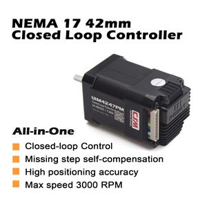 CSM UIM4247PM NEMA 17 สเต็ปเปอร์มอเตอร์แบบวงปิด 24-48VDC 1.68A ควบคุมทิศทางแบบพัลส์ ตัวเข้ารหัสแบบรวม - Product Image 2