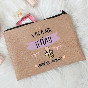 Sac de maquillage à motif imprimé « You Will Become An Aunt/Grandma On The Road », sac de rangement pour articles de toilette de voyage - Product Image 5