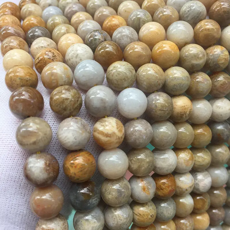 Perle di pietre preziose rotonde da 8mm pietra di quarzo di cristallo, perle di pietra di fenice, perle di pietra preziosa per fare perle di mala