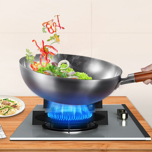 Sartén Midea Iron Wok para el hogar, 32 cm, sin recubrimiento, resistente al óxido, para cocinas de gas e inducción - Product Image 3