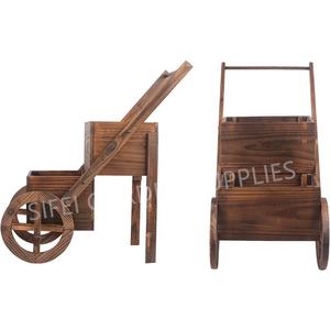 Pots de fleurs <span class=keywords><strong>en</strong></span> bois de jardin camion Pots de fleurs avec roues - Product Image 2