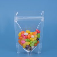 Sacs en plastique PET+CPP à fermeture éclair thermoscellée, fabrication chinoise, impression gravure personnalisée, fond plat transparent, sécurité pour chips de pommes de terre