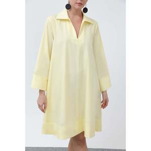 เดรสสั้นผ้าป๊อปลินสำหรับผู้หญิง -32274ELB - สีเหลือง - Product Image 2