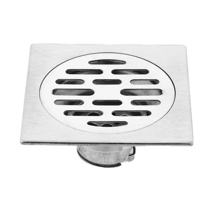 modern metal customize square floor strainers 304 stainless steel bathroom shower anti odor linear floor drain