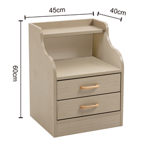 Bàn Cạnh Giường ngủ với 2 ngăn kéo bàn gỗ bên bàn đầu giường cho đồ nội thất phòng ngủ - Product Image 3