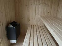Cabine de sauna extérieure en cèdre rouge canadien pour 4 personnes, prix d'usine, prix de gros