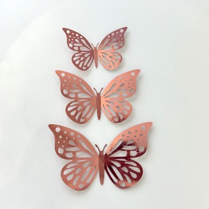 ของตกแต่งเค้กอะคริลิคผีเสื้อรูปทรงน้ำผึ้งและหวานๆ แบบสองด้าน สำหรับงานวันเกิด วันแม่ และงานปาร์ตี้ - Product Image 4