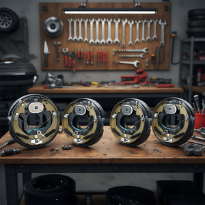 Ensemble de frein de remorque auto-régulable 10 x 2-1/4 pouces, pour essieu de 3500 lb, fixation 4 trous, pièce de frein de camion - Product Image 2