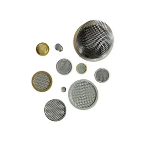 Disco de filtro de malla de alambre de acero inoxidable 304, redondo, tejido