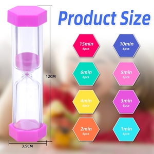 Hexagon Art Deco <b>Sand</b> <b>Timer</b> 1/3/5/10/15 Minutes Eco-Friendly Lightweight Portable Handmade Durable for Home Office Desk - Product Image 4