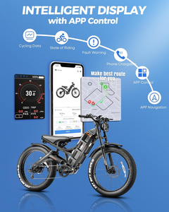 Bicicleta Eléctrica eAhora Romeo Pro 2026 con Horquillas de Aceite Ajustables, Batería de 48V 60Ah y Alcance de 200 Millas para Adultos, con Funciones Mejoradas - Product Image 2