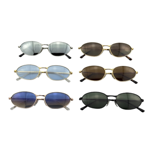 Gafas de Sol de Moda al por Mayor Personalizadas para Mujer, Gafas de Sol de Conducción con Diseño Italiano, Gafas de Sol de Lujo de Metal para Hombre de Alta Calidad - Product Image 2