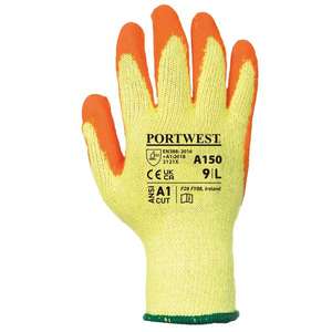 PORTWEST-Gant orange latex A150ORRM Classic Grip-GANTS EAN 5036108302178 - Product Image 2