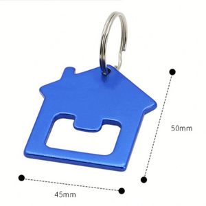 House Shaped <b>Keychain</b> Bottle Opener - <b>Personalized</b> Aluminum Keyring for Promotional Gifts - Product Image 4