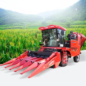 High Efficiency five Rows Corn Combine Harvester fresh corn harvesters for Sale corn reaper machine